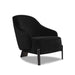 Whiteline Modern Favori Modern Black Velvet Accent Armchair