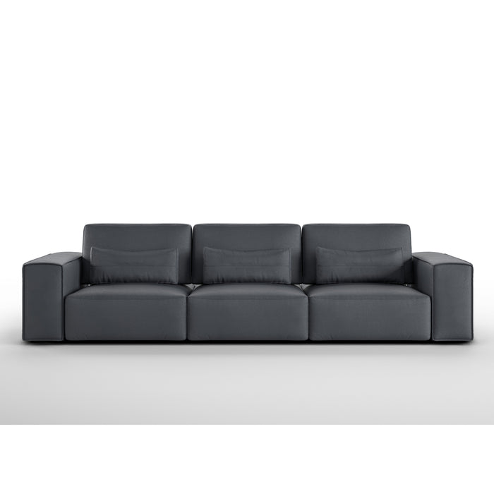 Whiteline Modern Florida Leather Sofa