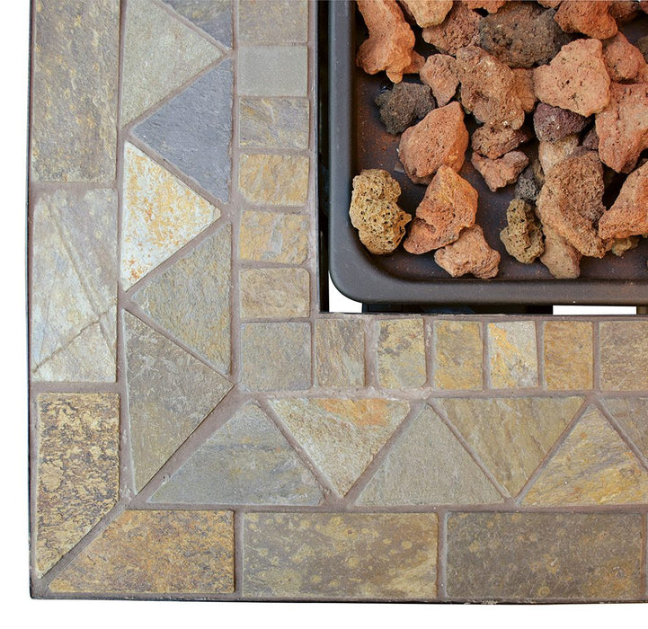 Gas Outdoor Fire Pit Tile Mantel by Endless Summer Mr. Bar-B-Q