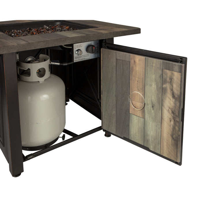 Endless Summer, The Burlington, LP Gas Outdoor Fire Pit Table Mr. Bar-B-Q