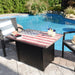 The Americana Gas Outdoor Fire Pit Table American Flag Mantel