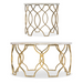 Hooker Furniture White Onyx Melange Corrina Cocktail Table, End Table Set