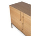 Urbia Modern Solid Wood Holly Buffet Oak Veneer Metal Frame