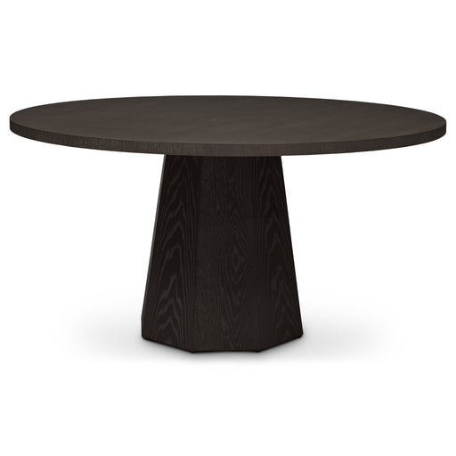 Urbia IE Series Oak Veneer Wood Kaia Round Dining Table