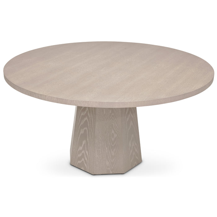 Urbia IE Series Oak Veneer Wood Kaia Round Dining Table