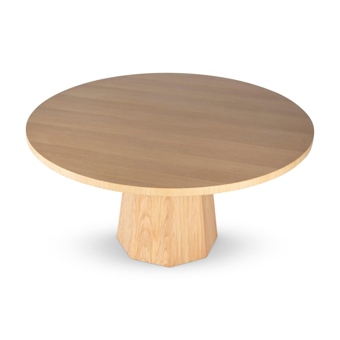 Urbia IE Series Oak Veneer Wood Kaia Round Dining Table