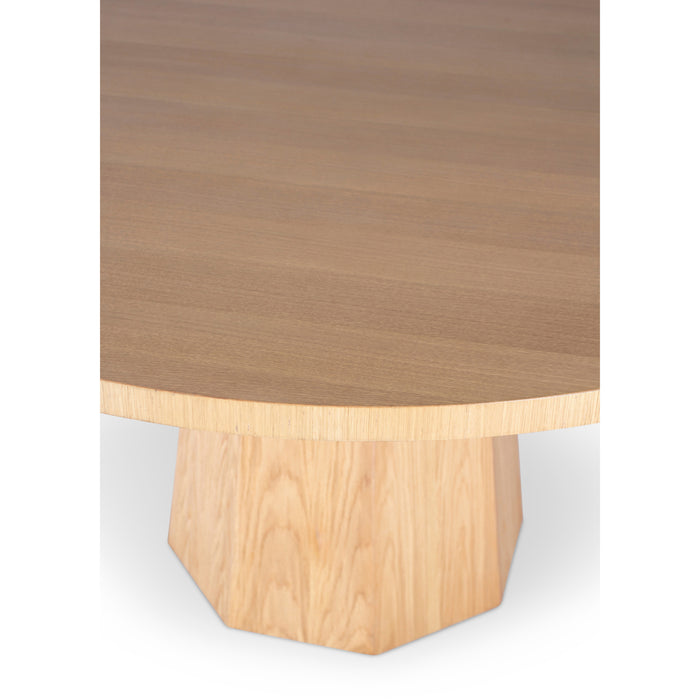 Urbia IE Series Oak Veneer Wood Kaia Round Dining Table