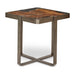 Urbia IE Series Wood Kullen End Table Stainless Steel Base