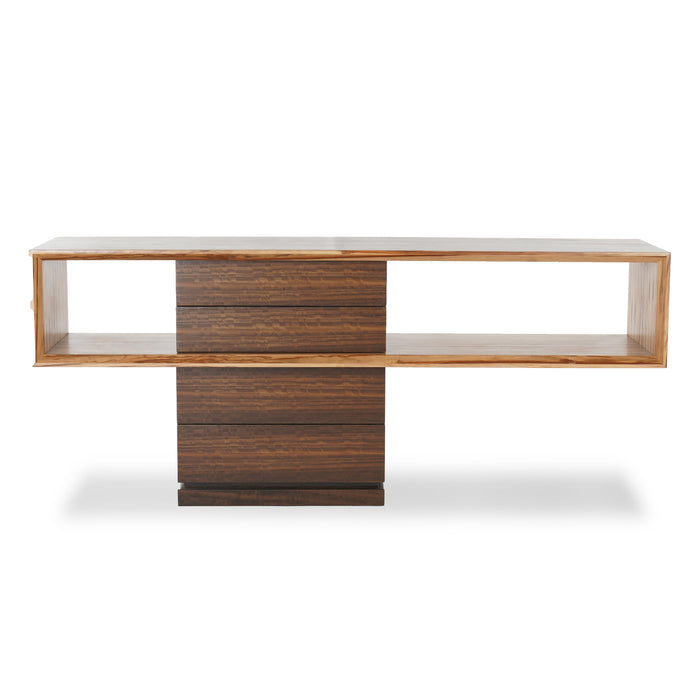 Urbia IE Series Smoked Eucalyptus Mensa Console table Redgum Base