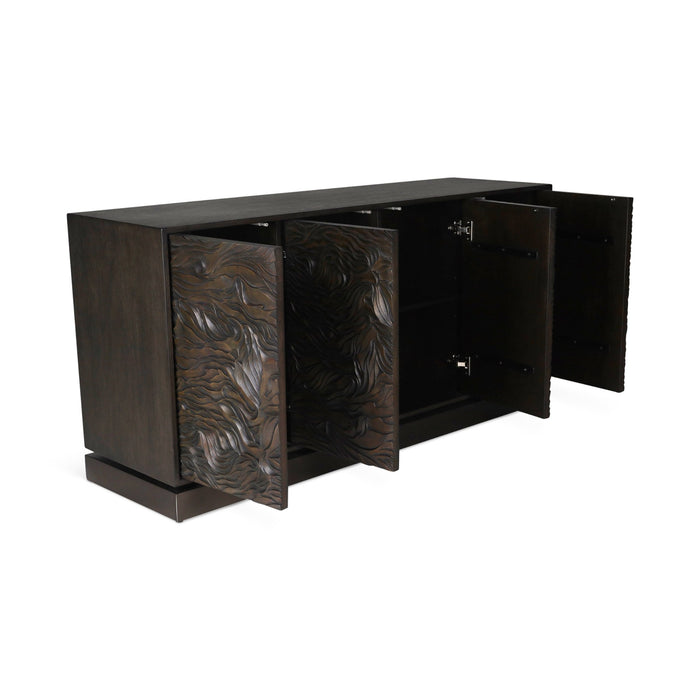 Urbia Modern Solid Wood Onda Buffet Console