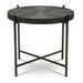 Urbia IE Series Modern Sanskrit End Table Stainless Steel Base