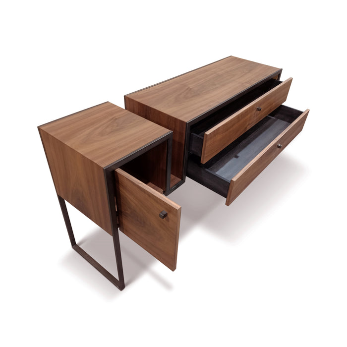 Urbia Tali Mid Century Modern Walnut Redgum Buffet Console