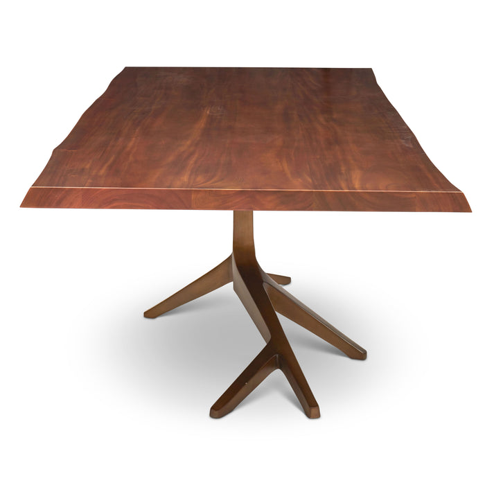 Urbia IE Series Wood Rectangle Trunk Dining Table Aluminum Base