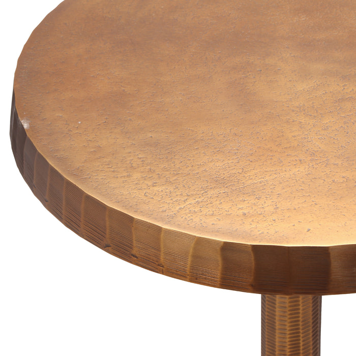 Urbia Elements Aluminum Kiran End Table Antique Brass