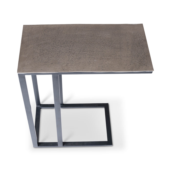 Urbia Elements Rectangular Concrete Tanu C-Table End Table