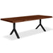 Urbia Brooks Large Wood Rectangle Dining Table Aluminum Y Base