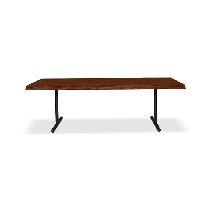 Urbia Brooks Americano Mid Century Wood Dining Table- Aluminum T Base