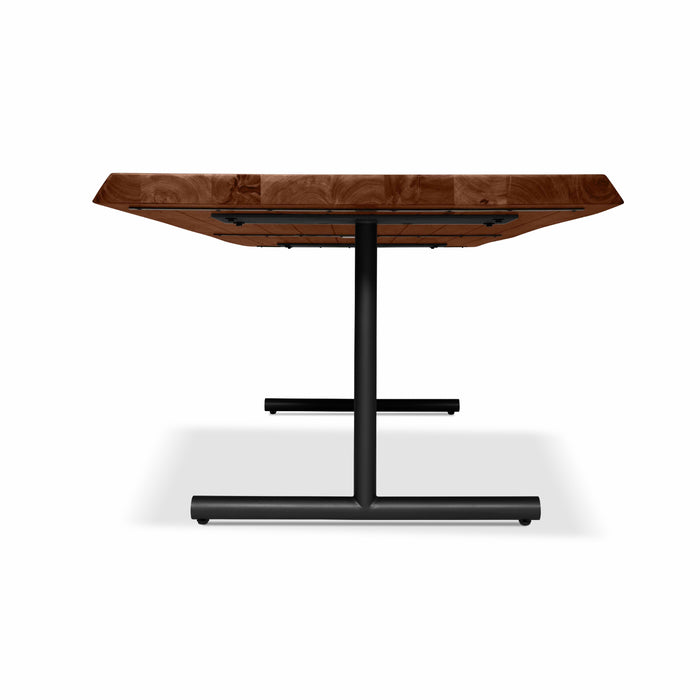 Urbia Brooks Americano Mid Century Wood Dining Table- Aluminum T Base