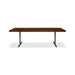 Urbia Brooks Americano Mid Century Wood Dining Table- Aluminum T Base