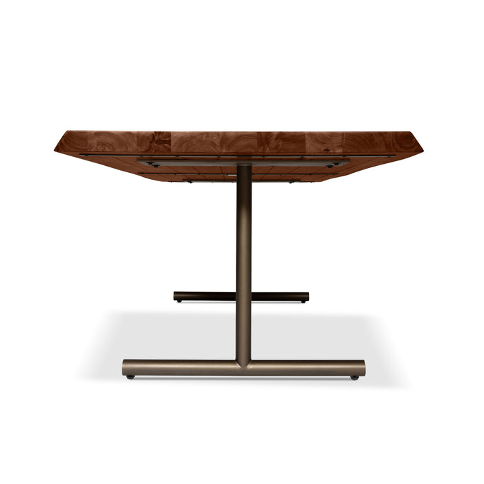 Urbia Brooks Americano Mid Century Wood Dining Table- Aluminum T Base