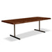 Urbia Brooks Americano Mid Century Wood Dining Table- Aluminum T Base