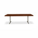 Urbia Brooks Americano Mid Century Wood Dining Table- Aluminum T Base