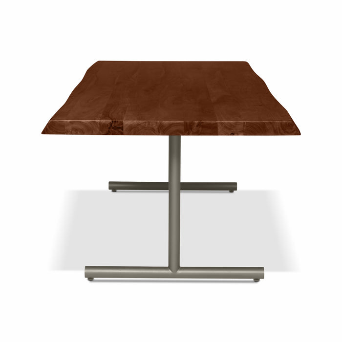 Urbia Brooks Americano Mid Century Wood Dining Table- Aluminum T Base