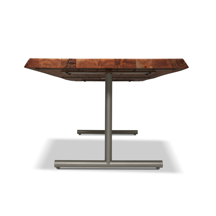 Urbia Brooks Americano Mid Century Wood Dining Table- Aluminum T Base