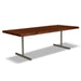 Urbia Brooks Americano Mid Century Wood Dining Table- Aluminum T Base