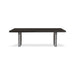 Urbia Brooks Solid Wood Rectangle Dining Table Antique Nickel Base