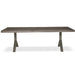 Urbia Brooks Large Wood Rectangle Dining Table Aluminum Y Base