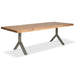 Urbia Brooks Large Wood Rectangle Dining Table Aluminum Y Base