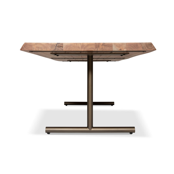 Urbia Brooks Teak Solid Wood Dining Table - Aluminum Base