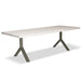 Urbia Brooks Large Wood Rectangle Dining Table Aluminum Y Base