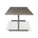 Urbia Brooks Grey Solid Wood Dining Table - Aluminum Base