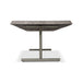 Urbia Brooks Grey Solid Wood Dining Table - Aluminum Base