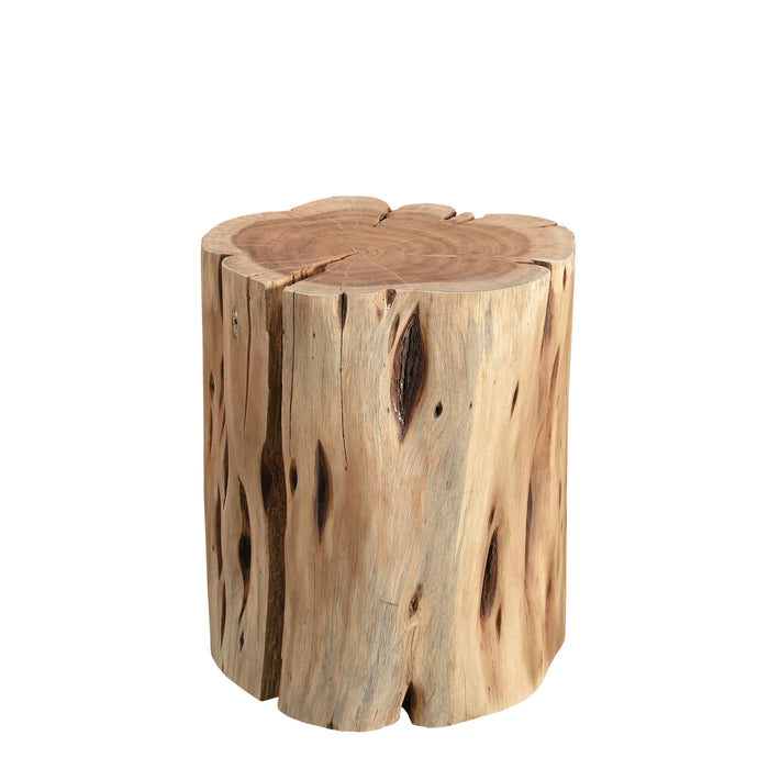 Urbia Modern Brook Solid Wood Stump Accent Stool