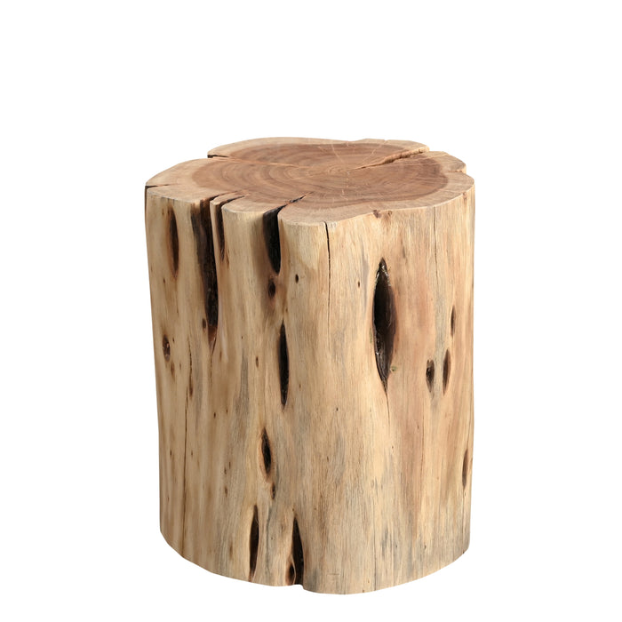 Urbia Modern Brook Solid Wood Stump Accent Stool