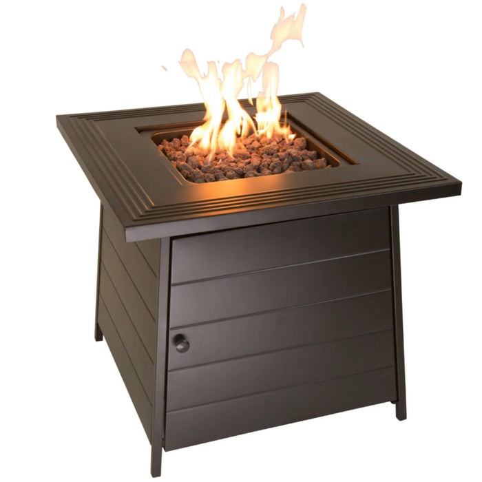 The Anderson Gas Fire Pit Table Steel Mantel by Endless Summer Mr. Bar-B-Q