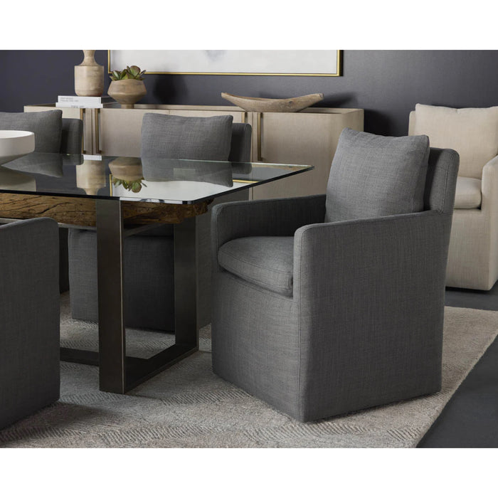 Sunpan Glenrose Wheeled Dining Armchair