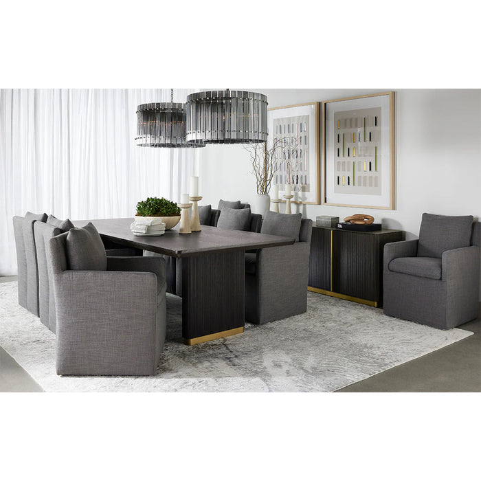 Sunpan Glenrose Wheeled Dining Armchair