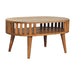 TableUps Ariella Chestnut Luxury Light Wood Coffee Table