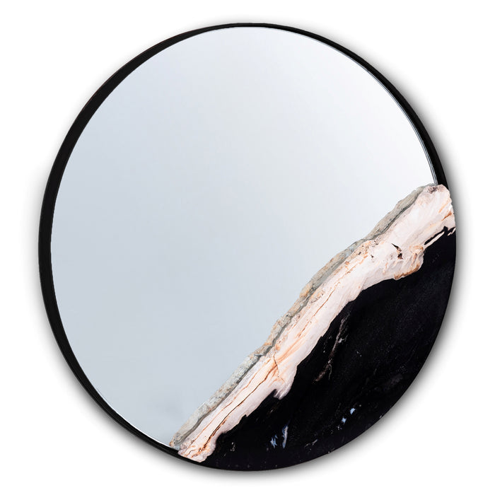 Urbia Relique Darby Wood Round Mirror