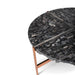 Urbia Jenna Coffee Table Natural Black Petrified Wood, Stainless Steel Base