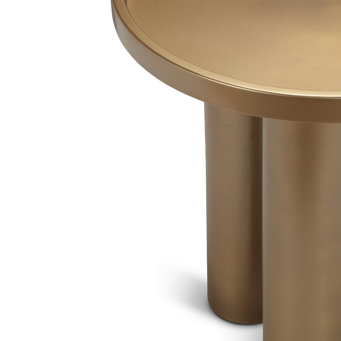 Urbia Eclat Sofia Unique Round  Industrial End Table