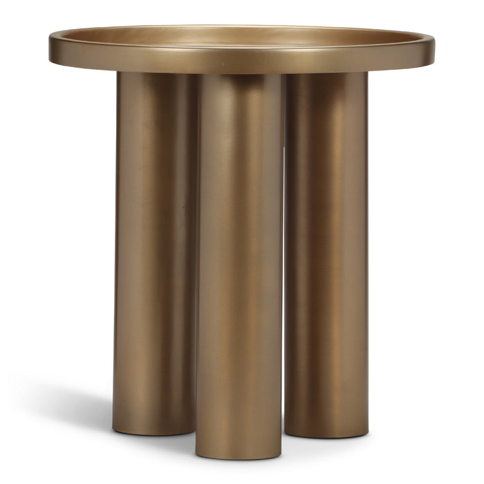 Urbia Eclat Sofia Unique Round  Industrial End Table