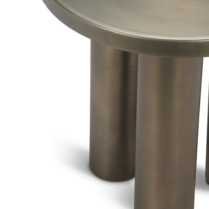 Urbia Eclat Sofia Unique Round  Industrial End Table