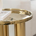 Urbia Eclat Sofia Unique Shaped End Table Polished Gold