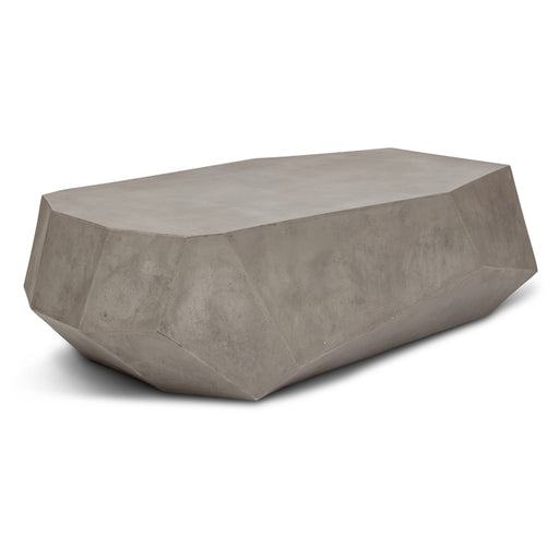 Urbia Mixx Kristal Unique Shaped Concrete Coffee Table Dark Grey