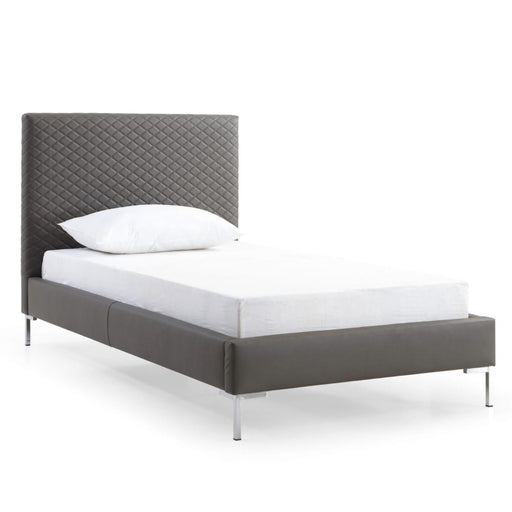 Whiteline Modern Liz Faux Leather Twin Size Bed